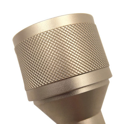 কপার অ্যালুমিনিয়াম কাস্টম CNC মেশিনিং Anodized Knurled সমাক্ষ সংযোগকারী