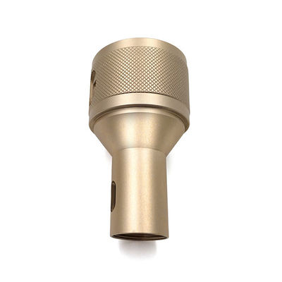 কপার অ্যালুমিনিয়াম কাস্টম CNC মেশিনিং Anodized Knurled সমাক্ষ সংযোগকারী