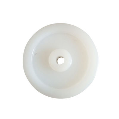 0.01mm প্লাস্টিক ইনজেকশন ছাঁচনির্মাণ প্রক্রিয়াকরণ হালকা সাদা নাইলন স্টিয়ারিং কাস্টার ফর্ক হুইল